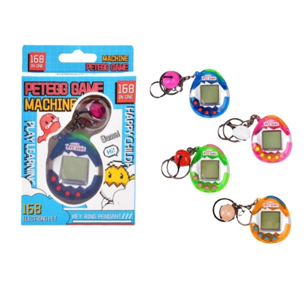 Игра электронная Essa Toys Тамагочи, брелок, 168 в1
