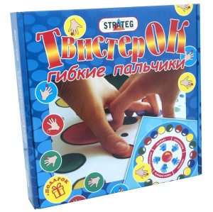 Настольная игра Strateg Твистер Ок, пальчиковая, с 6-ти лет