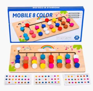 Игра развивающая Интеллект, 8 цветов, дерево