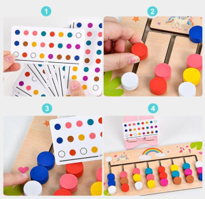 Игра развивающая Интеллект, 8 цветов, дерево