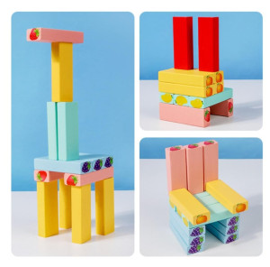 Настольная игра развивающая Дженга, Фрукты, дерево