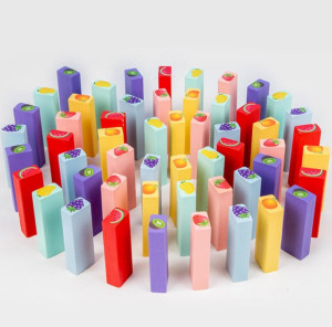 Настольная игра развивающая Дженга, Фрукты, дерево