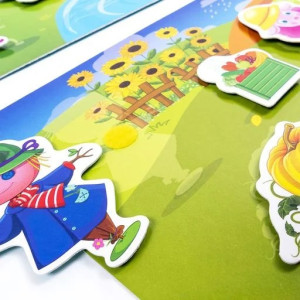 Игра с липучками Vlady toys "Какое время года"