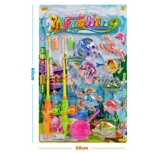 Игровой набор рыбалка Fishing, 2 удочки и 8 обитателей