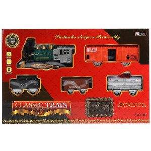 Железная дорога Essa Toys Classic Train Поезд, со светом и звуком, 23 элемента