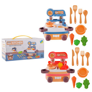 Игровой набор Кухня Mini Kitchen, с аксессуарами, течет вода