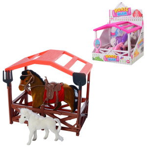 Игровой набор 6212-3 Ферма, конь-2шт, загон
