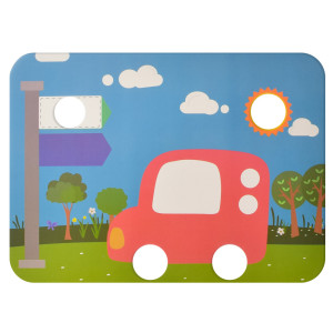 Игрушка LCD Планшет 636-49AB, 2 в 1, мозаика, карточки, фигурки, 27см