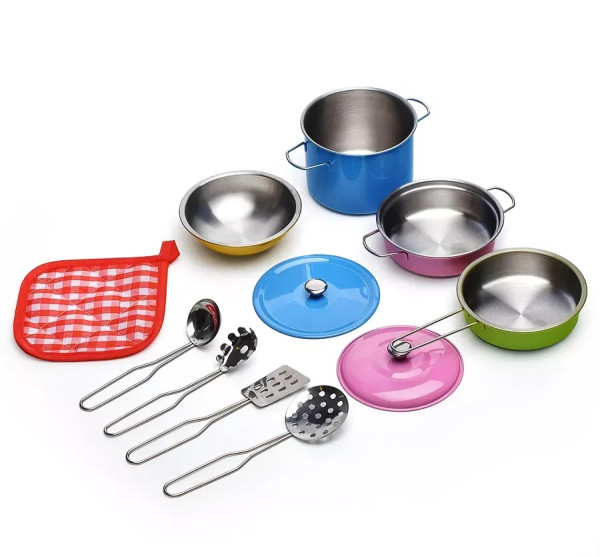 Игровой набор Посудка, металл, 11 предметов