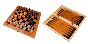 Игровой набор Шашки/шахматы/нарды, 24см