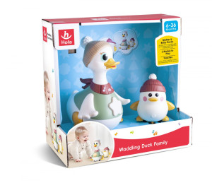 Интерактивный игровой набор Hola Утиная семья, звук/свет