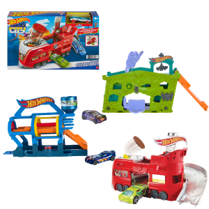 Игровой набор Hot Wheels City, трек с машинкой 1:64