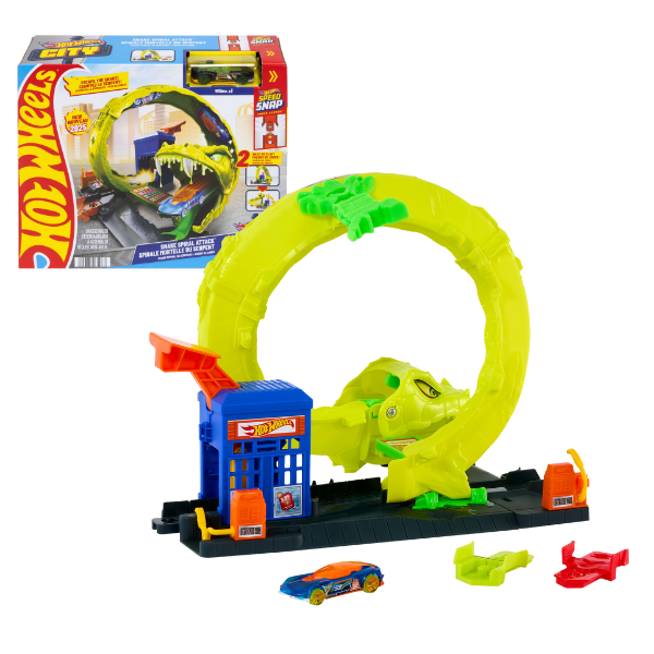 Игровой набор Hot Wheels City - Змеиная атака, с машинкой 1:64, с пусковым механизмом