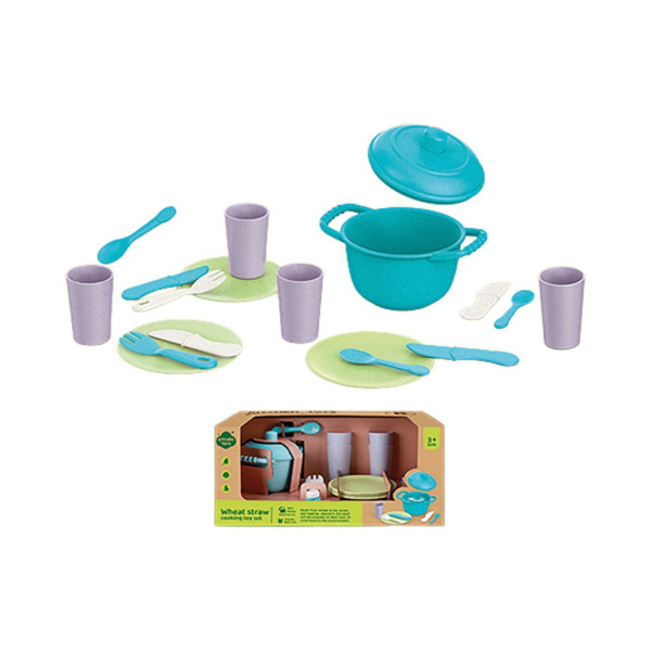 Игровой набор Kitchen Toys Посудка из биопластика, 21 предмет