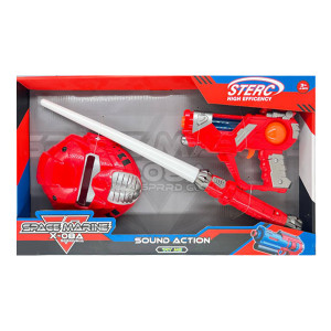 Игровой набор Space Marine Оружие: маска/меч/бластер