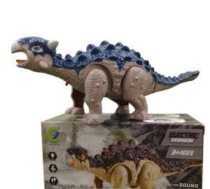 Игрушка Electric Version Динозавр-Анкилозавр, двигается, свет/звук