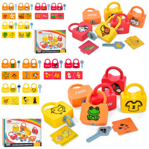 Игра TNWX-1726-1733 Замок с ключиком, пазлы, 18 деталей