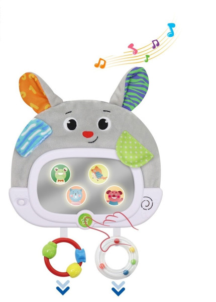 Игрушка интерактивная Зайчик с зеркалом, светом и звуком
