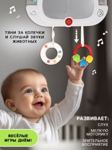 Игрушка интерактивная Зайчик с зеркалом, светом и звуком