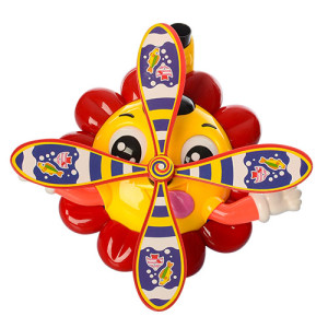 Игрушка каталка 363 Цветочек, с ручкой