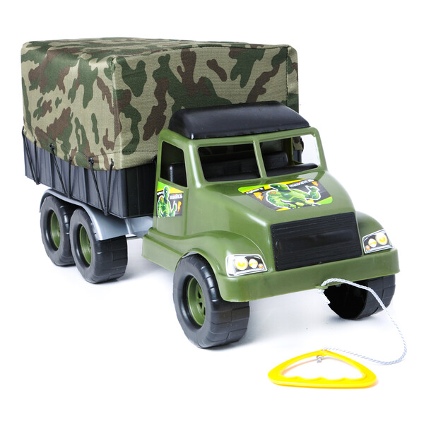 Игрушка каталка Maximus MX5009 Волант Фургон, с веревочкой, 57х23х28см