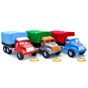 Игрушка каталка Maximus MX5009 Волант Фургон, с веревочкой, 57х23х28см