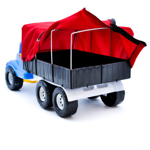 Игрушка каталка Maximus MX5009 Волант Фургон, с веревочкой, 57х23х28см