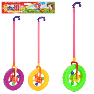 Игрушка каталка 189 B Колесо, с трещоткой