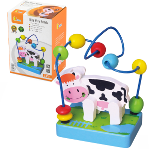 Лабиринт деревянный Viga Коровка, 11,5х9х15см