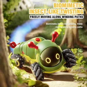 Игрушка на радиоуправлении Гусеница, свет/звук, с эффектом пара