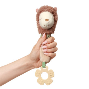 Игрушка-пищалка BabyOno Лама Луна, с прорезывателем