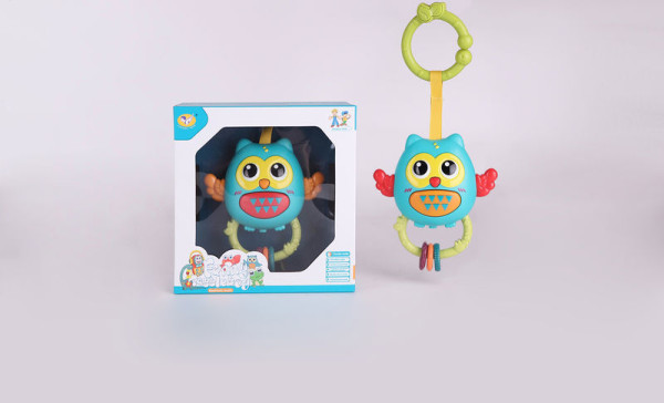 Игрушка - подвеска Сова, погремушка, музыкальная