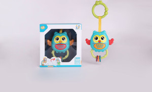 Игрушка - подвеска Сова, погремушка, музыкальная