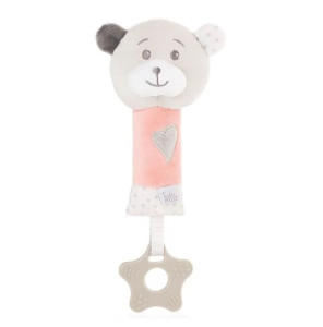 Игрушка - погремушка Tedsy  Медведь, с прорезывателем, 16см
