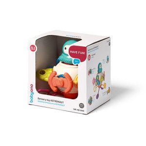 Игрушка 8в1 BabyOno Astronaut для сенсорного развития