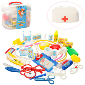 Игрушка M 0461 U/R Набор доктора, в чемодане, 36 предметов