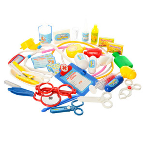 Игрушка M 0461 U/R Набор доктора, в чемодане, 36 предметов