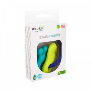 Прорезыватель-игрушка Akuku A0127 Ручка/ножка, силикон, на кольце