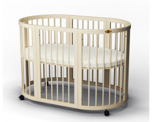 Кроватка детская IngVart Smart Bed Round 7 в 1, трансформер, 120х72см