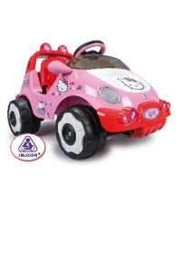 Электромобиль Injusa Hello Kitty, детский, двигатель - 6V, розовый, для девочек