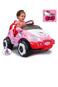 Электромобиль Injusa Hello Kitty, детский, двигатель - 6V, розовый, для девочек
