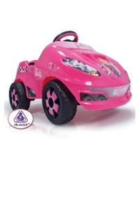 Электромобиль Injusa Barbie, детский, двигатель - 6V, розовый, для девочек