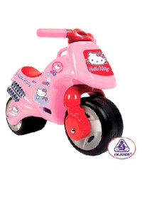 Мотоцикл - каталка двухколесная Injusa Neox HELLO KITTY,пластиковая, толокар для девочек