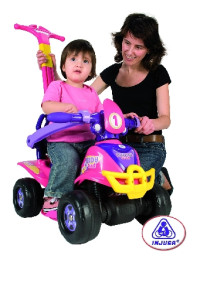 Машинка - каталка Injusa Buddy Quad, пластиковая,розовая, толокар для девочек