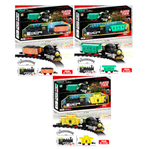 Железная дорога TANLI Classic Train TL50-51-52, с музыкой и светом, 233см