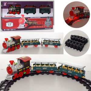 Железная дорога Locomotive Classical 1077-99-2, с локомотивом, звуком и светом