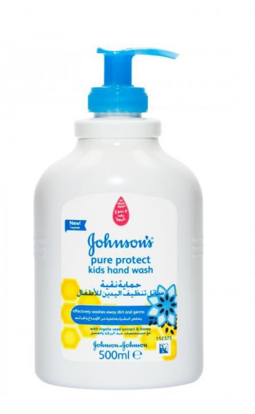 Мыло жидкое детское Johnson's baby Pure Protect, с дозатором, 500мл