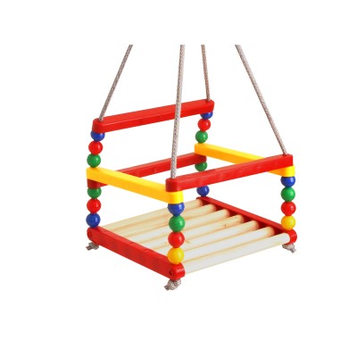 Качели детские Технок 0045, деревянные, подвесные