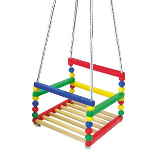 Качели детские MyToys, деревянные, подвесные
