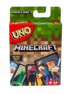 Карточная игра Mattel UNO Майнкрафт, с 7-ми лет